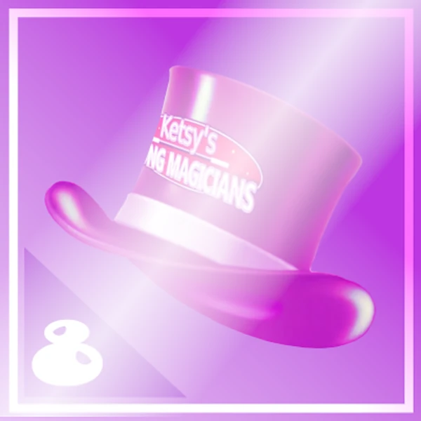 Holographic collector sticker number 8