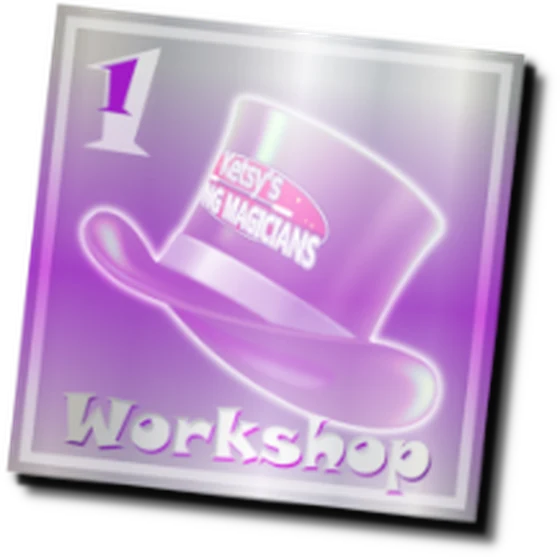 Holographic workshop sticker