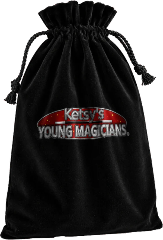 Crushed velvet drawstring bag